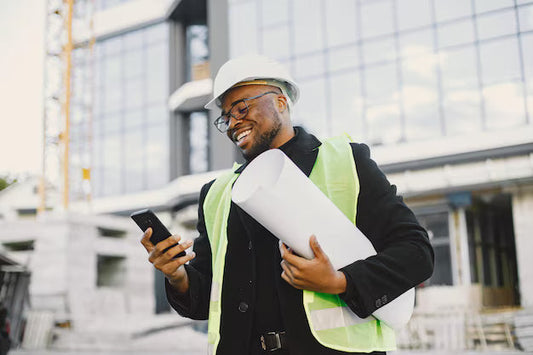 Construction Man on building site 